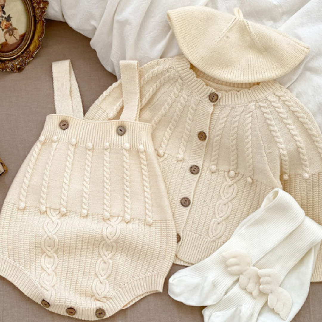 Dreamy Knit Overall Romper