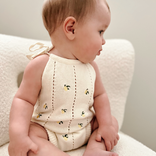 Lemon squeeze Romper