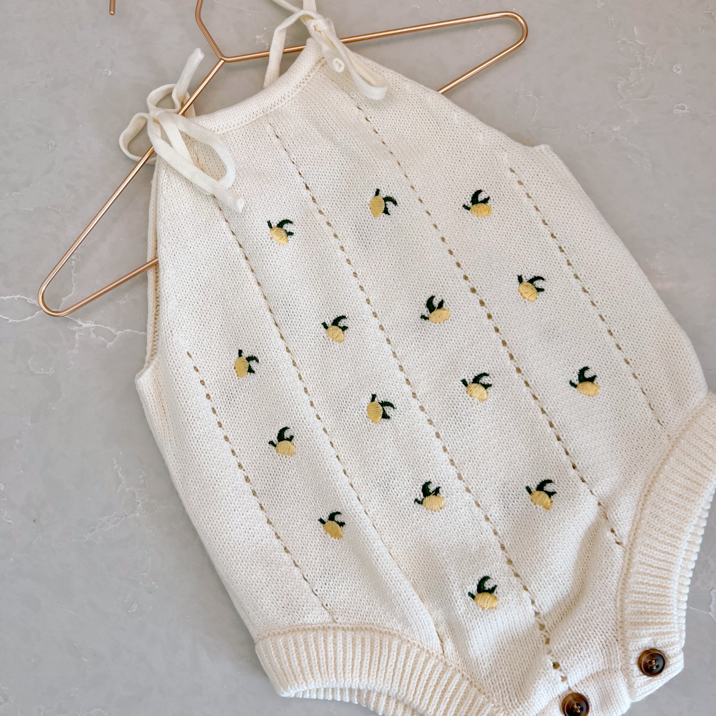 Lemon squeeze Romper