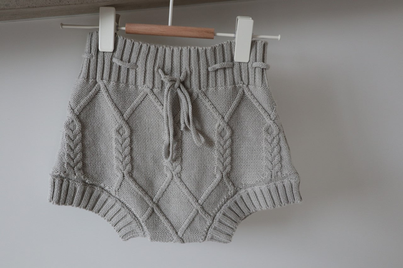 Cable Knit Top & Shorts Set