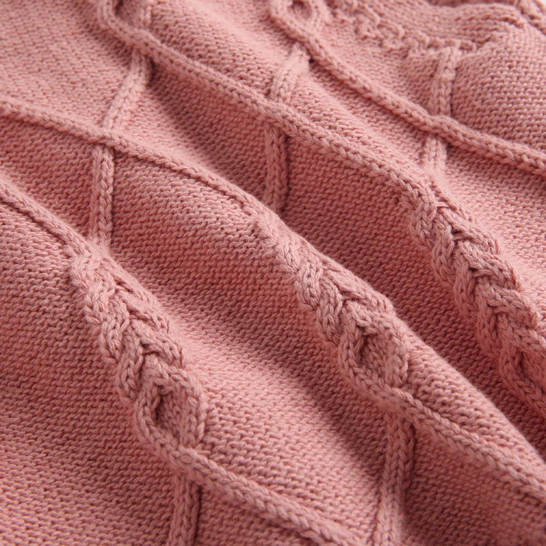 Cable Knit Top & Shorts Set