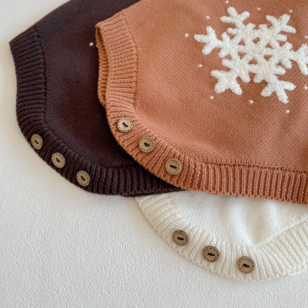 Snowflake Knit Romper