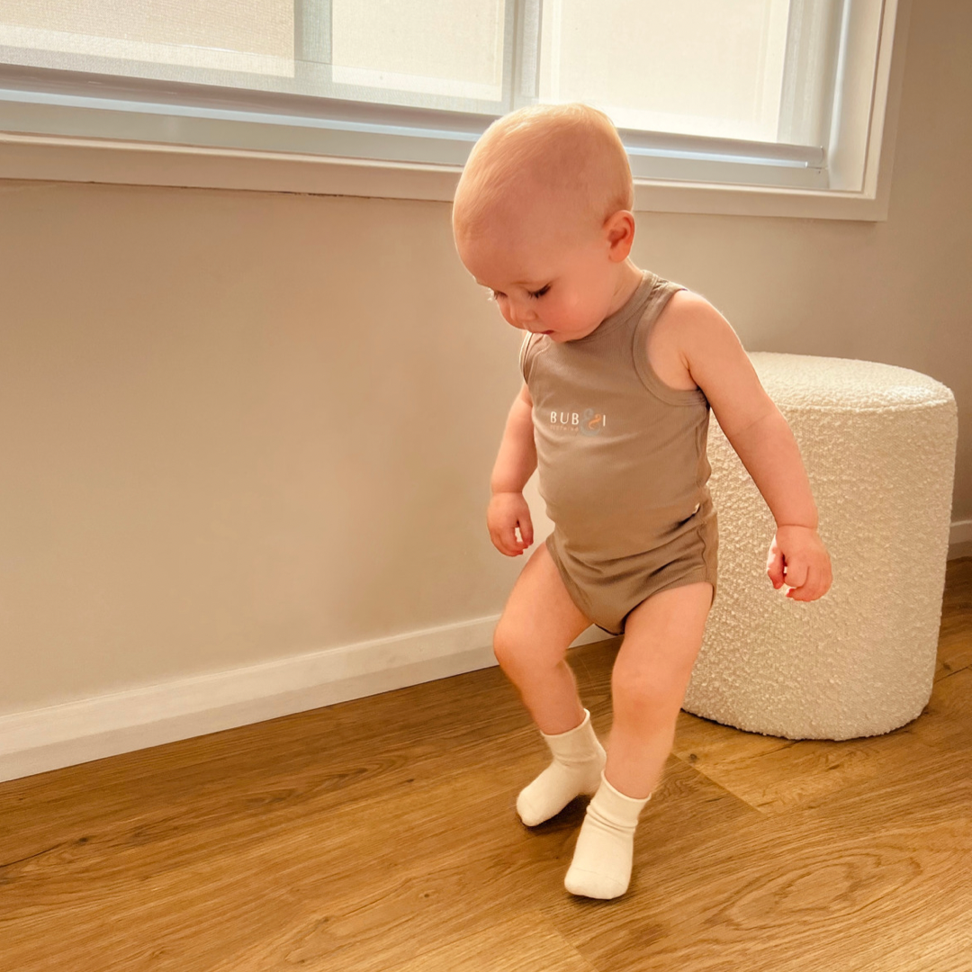 baby Body suit Khaki