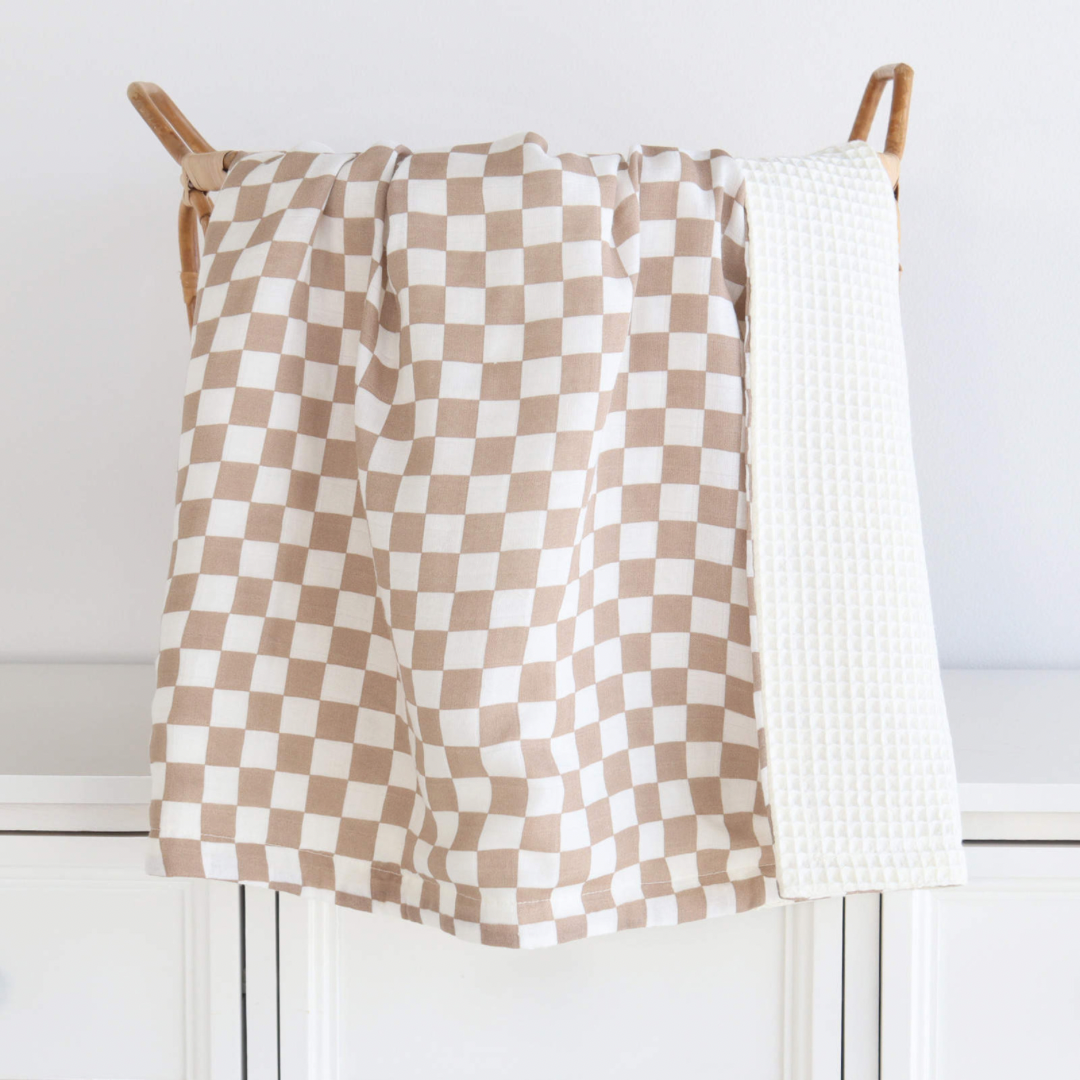 Double Layered Mini Check Blanket