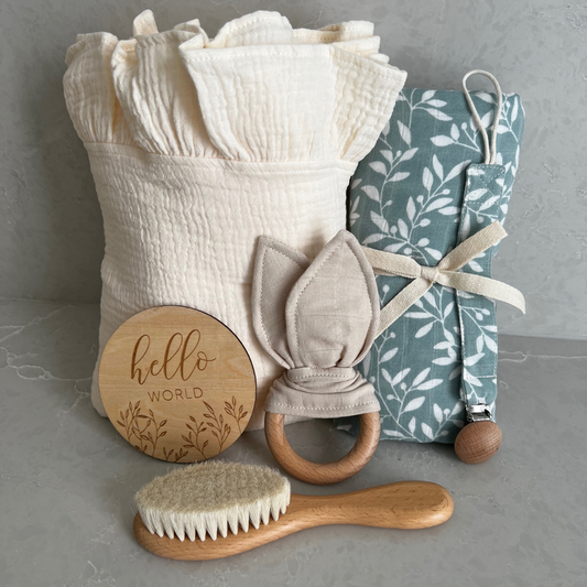 floral baby gift set