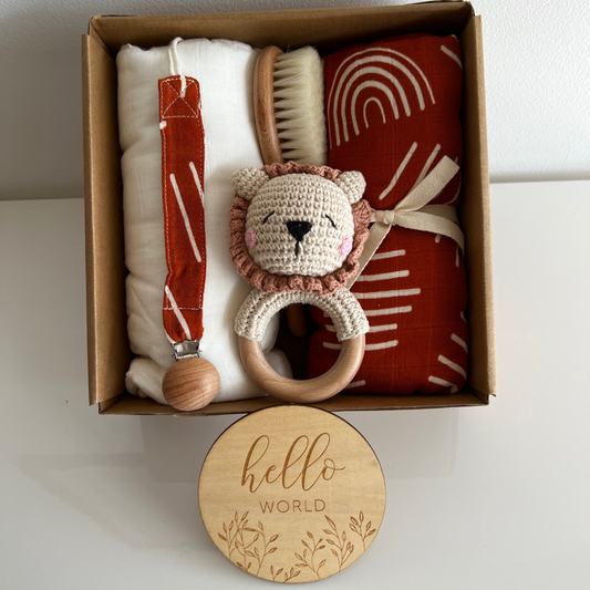 baby gift box with lion