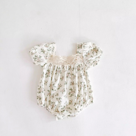 floral design baby romper