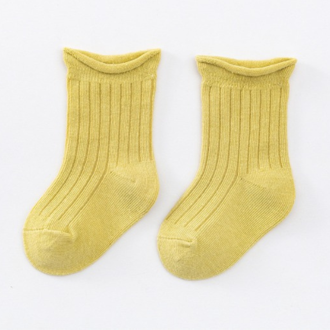 Mustard baby socks