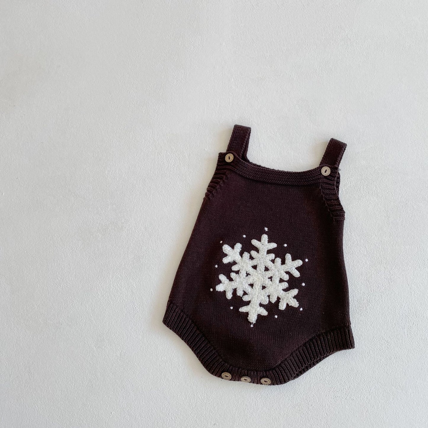 Snowflake Knit Romper