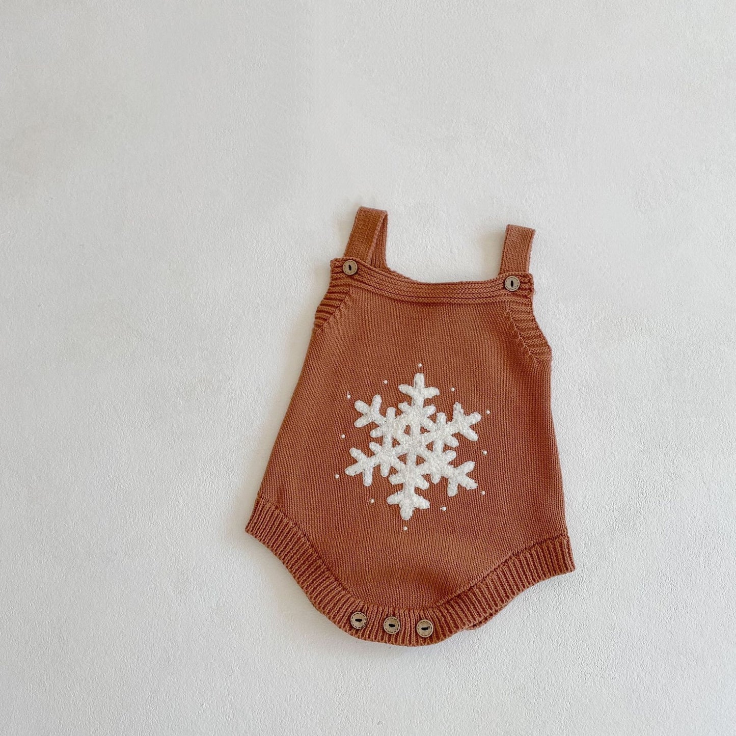 Snowflake Knit Romper