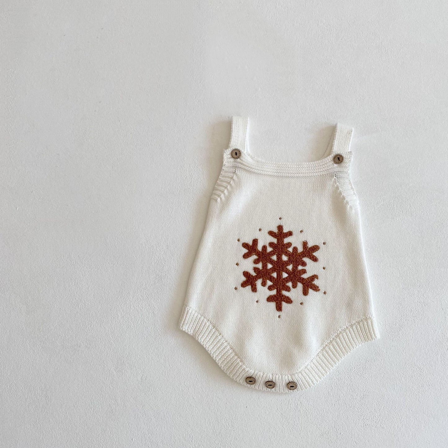 Snowflake Knit Romper